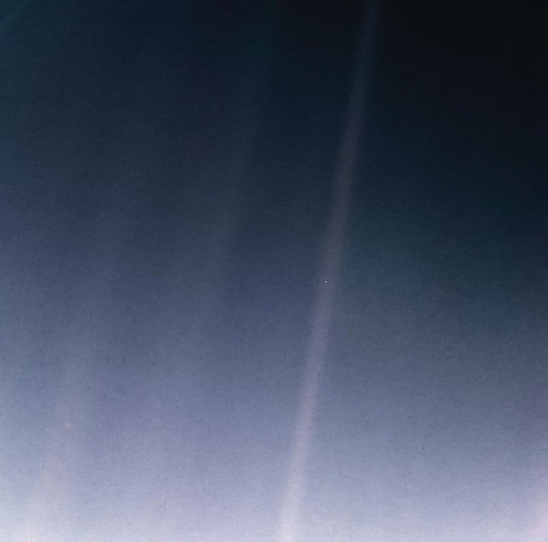 Bạn có nhận ra Trái Đất? Ảnh: NASA.
