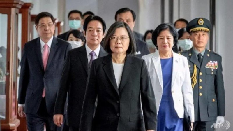Bà Thái Anh Văn trong lễ tuyên thệ nhậm chức ngày 20/5/2020. Ảnh: AFP.