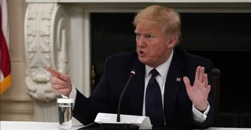 Tổng thống Trump trong cuộc họp báo ngày 18/5/2020. Ảnh: AP.